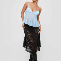 Zami Pleat Top Blue