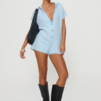 Salt Lake Romper Blue