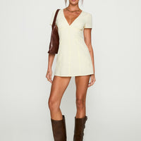 Loveliness Playsuit Lemon