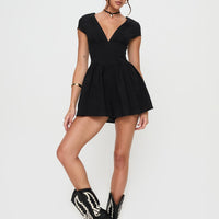 Marcelle Romper Black