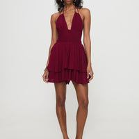 Bonfire Romper Burgundy
