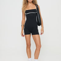 Maidenwell Contrast Romper Black