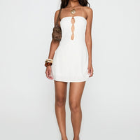 The Motions Bead Detail Playsuit White