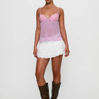 Zami Pleat Top Pink