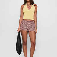 Whimsy Halter Top Lemon