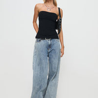 Strutter Strapless Top Black