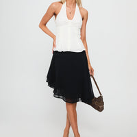 Life Goes By Sleeveless Top White