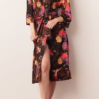 Vera Cloud Jersey Midi Robe in Twilight Garden
