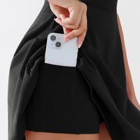 BRXL A-Line Twist-Back Cutout Tennis Dress