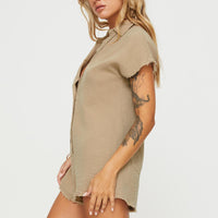 Salt Lake Romper Beige