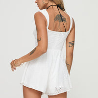 Two Sides Romper White