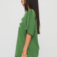 Farmers Market Oversized Graphic Tee Green