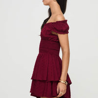 The Love Galore Romper Deep Cherry