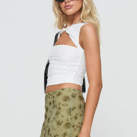 Martiney Twisted Tank Top White