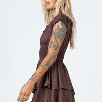 The Love Galore Romper Brown