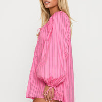 Praiza Playsuit Pink Stripe