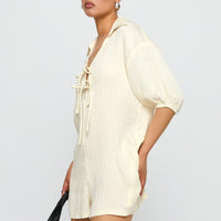 Power Move Romper Beige