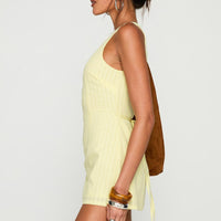 Yumiko Romper Yellow Petite