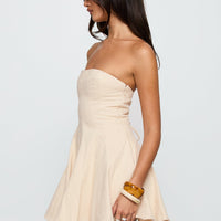 Zavira Strapless Romper Oat