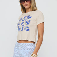 Veggie Patch Graphic Top Grey