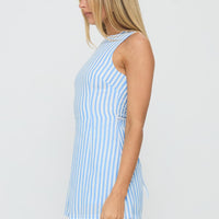 Yumiko Playsuit Blue Stripe