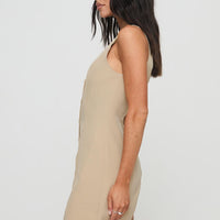 Damico Romper Beige Pinstripe