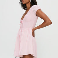 Wescott Stripe Playsuit Pink / White