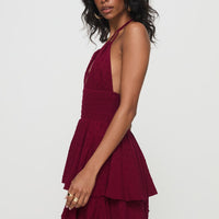 Bonfire Romper Burgundy