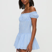 Count My Blessings Playsuit Blue Check