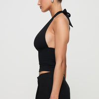 Whimsy Halter Top Black