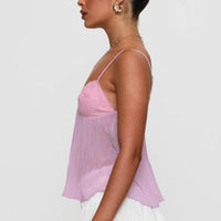 Zami Pleat Top Pink