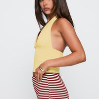 Whimsy Halter Top Lemon