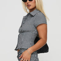 Covey Shirred Puff Sleeve Top Multi