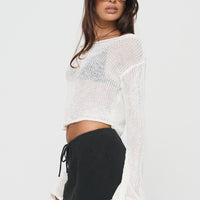 Cafe Pari Sweater White