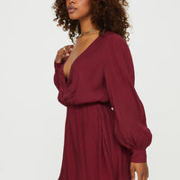 Moonscape Romper Burgundy