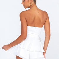 The Rolla Romper White