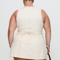 Yumiko Romper Cream Curve