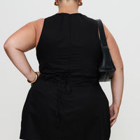 Yumiko Romper Black Curve