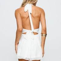 Got Me Started Romper White