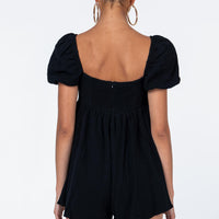 Lorna Romper Black