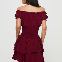 The Love Galore Romper Deep Cherry