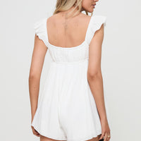 Kez Romper White