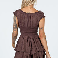 The Love Galore Romper Brown