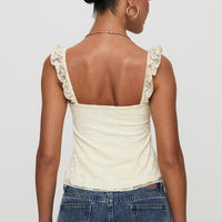 Madaleine Lace Top Cream