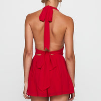 Got Me Started Romper Red