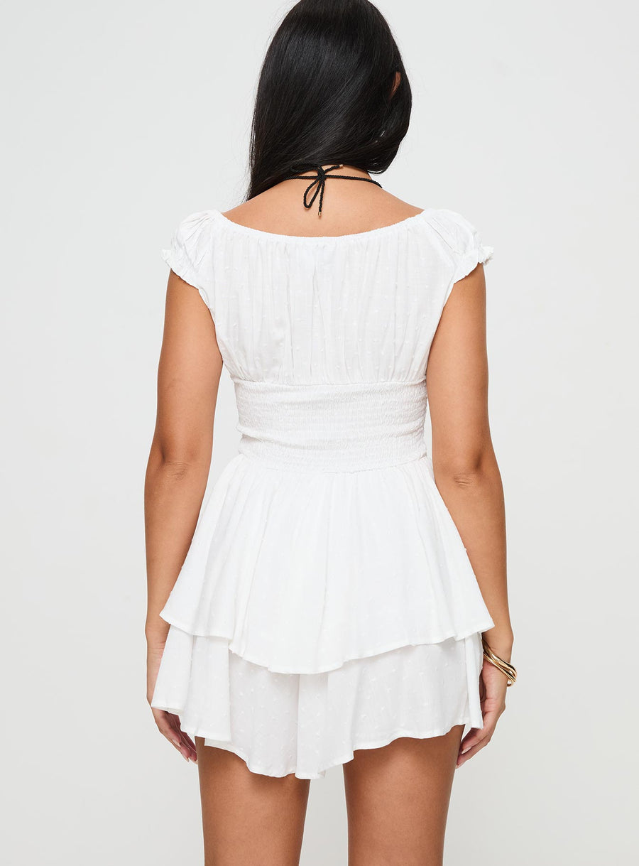 Sullivans Tie Up Romper White