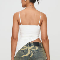 Amabella Asymmetric Top White