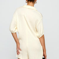 Power Move Romper Beige