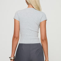 Suzu Knit Top Grey