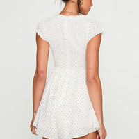 Sweet Talk Playsuit White Floral